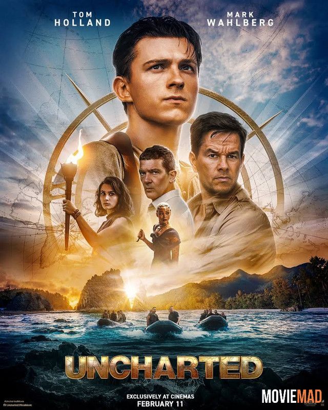 Uncharted 2022 WEB-DL Dual Audio Hindi Cleaned 1080p 720p 480p [1XBET] Movie